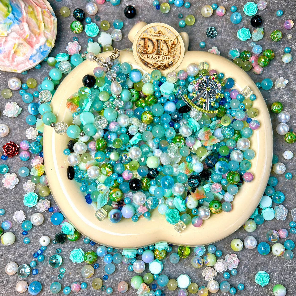 【Mixed Beads】Aqua Forest Garden(Buy 2 get 1 for free)