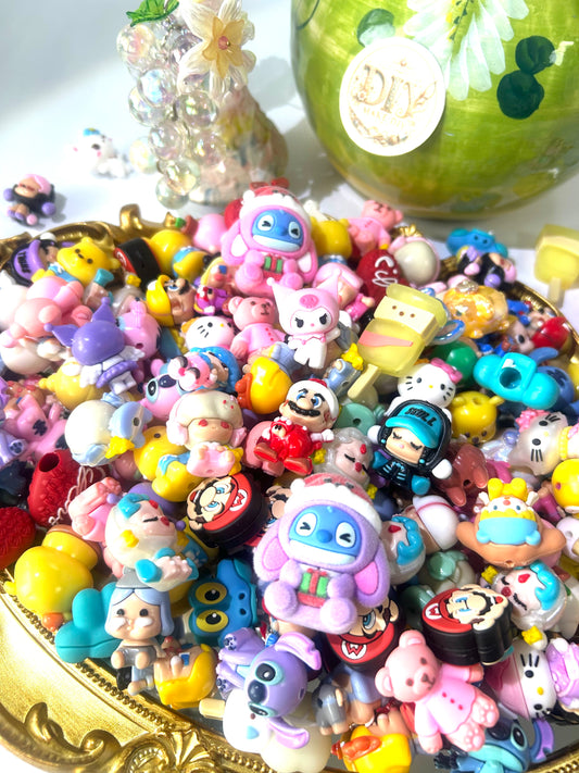 Silicone cartoon Lucky Bags - Open in Live - for Beaded Pen Chain DIY