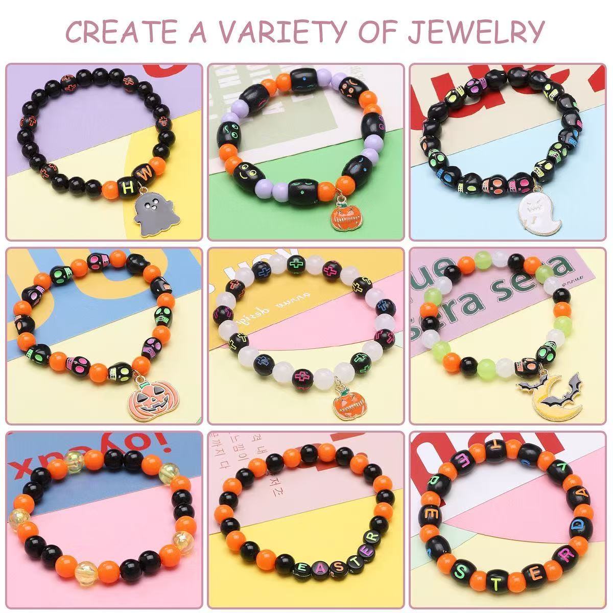 DIY 24-compartment box for Halloween beads