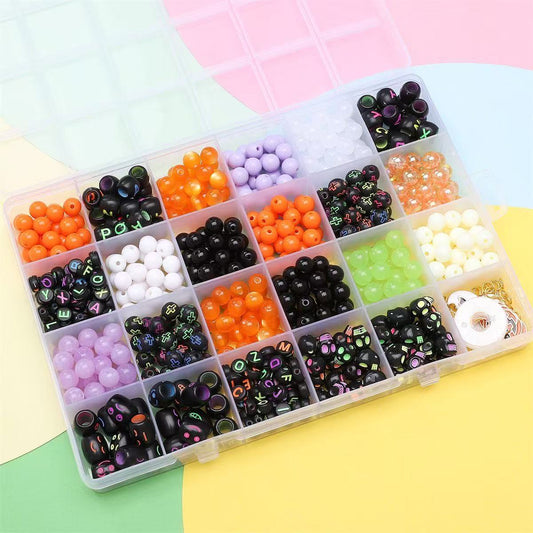 DIY 24-compartment box for Halloween beads