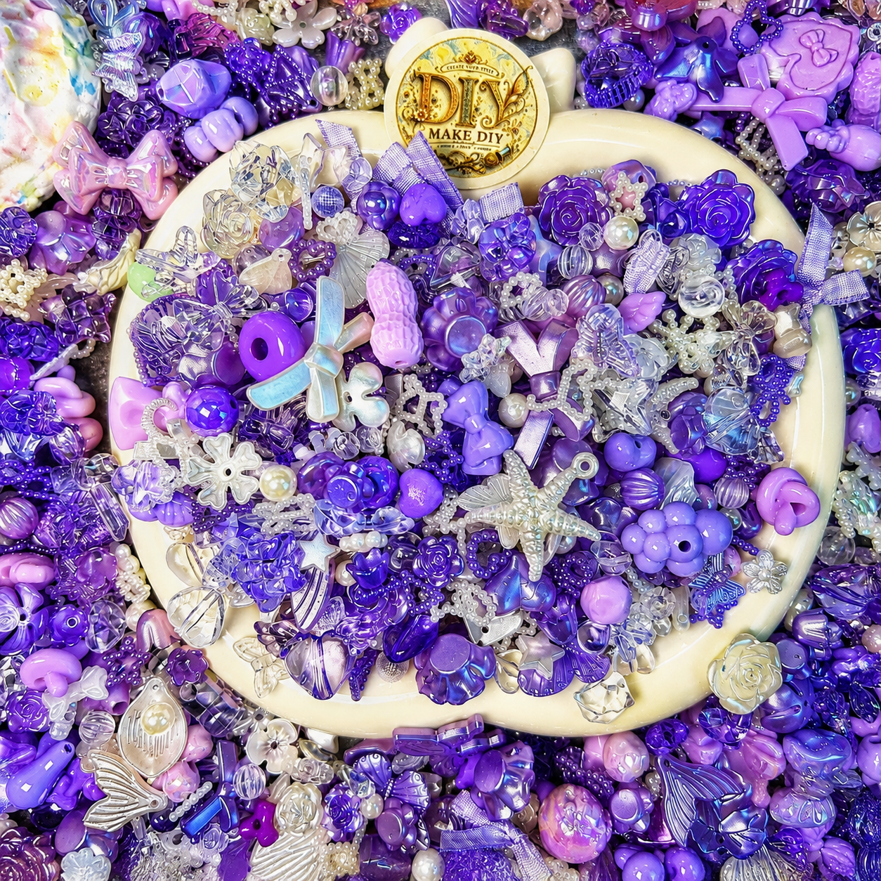 【Mixed Beads】Amethyst Luxe Treasure  (Buy 2 get 1 for free)
