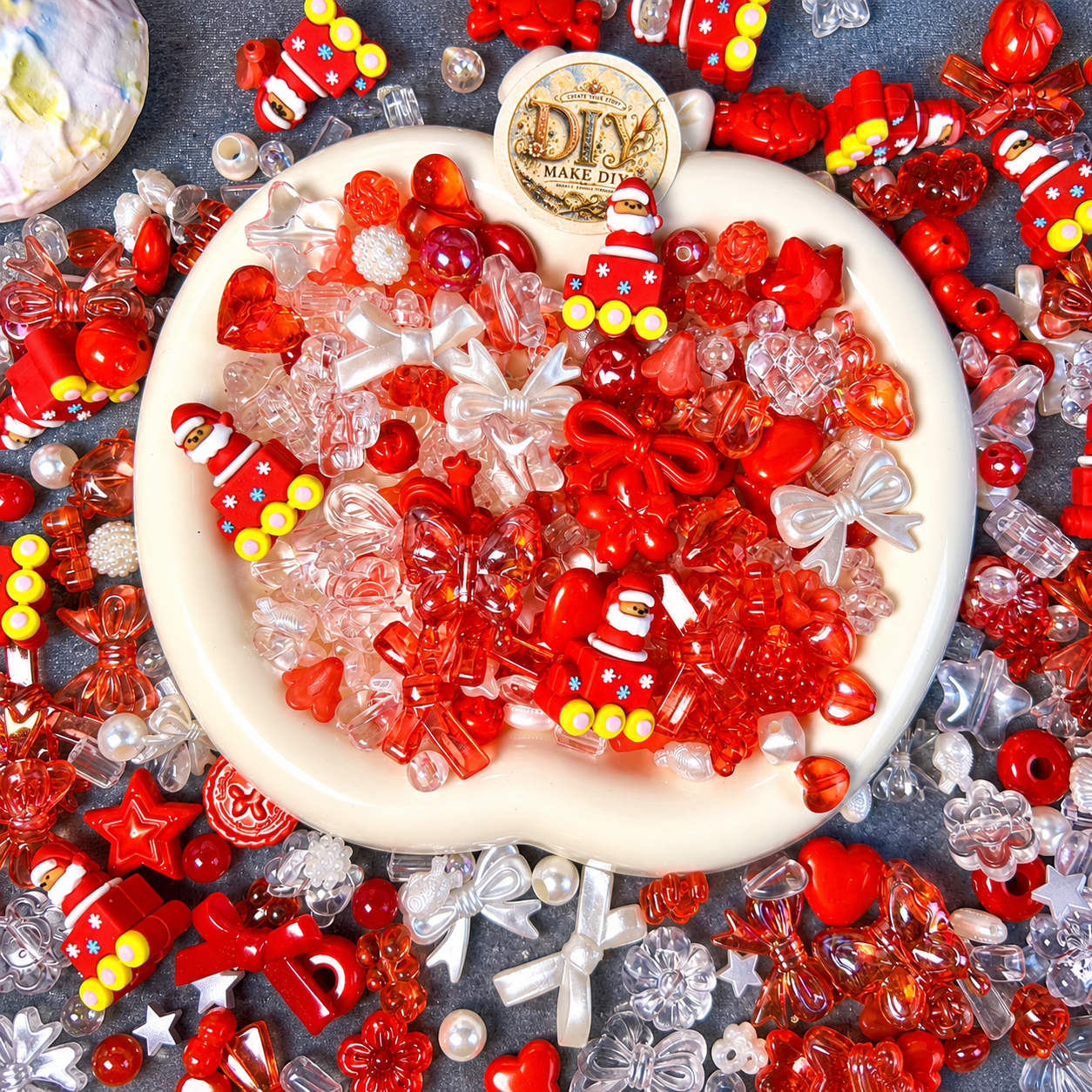 【Mixed Beads】 Christmas Red Snow Gift (Buy 2 get 1 for free)