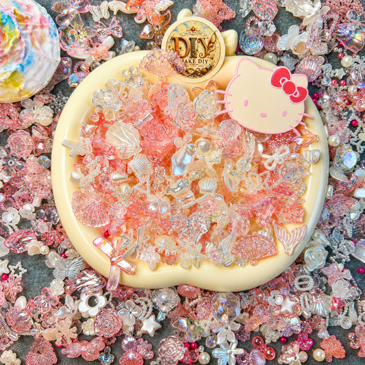 【Mixed Beads】Creamy Blush Kitty Bloom  (Buy 2 get 1 for free)
