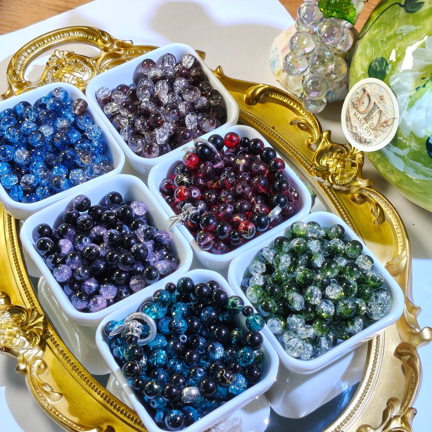 DIY Glass Beads Lucky Bags - Open in Live
