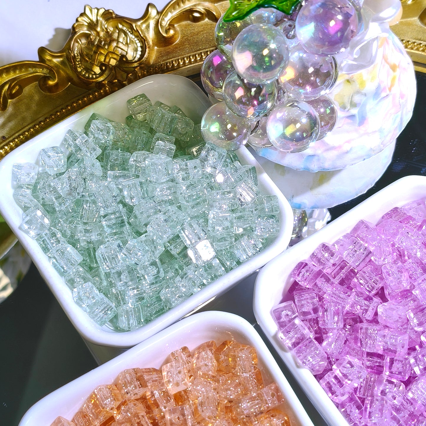 DIY Glass Beads Lucky Bags - Open in Live