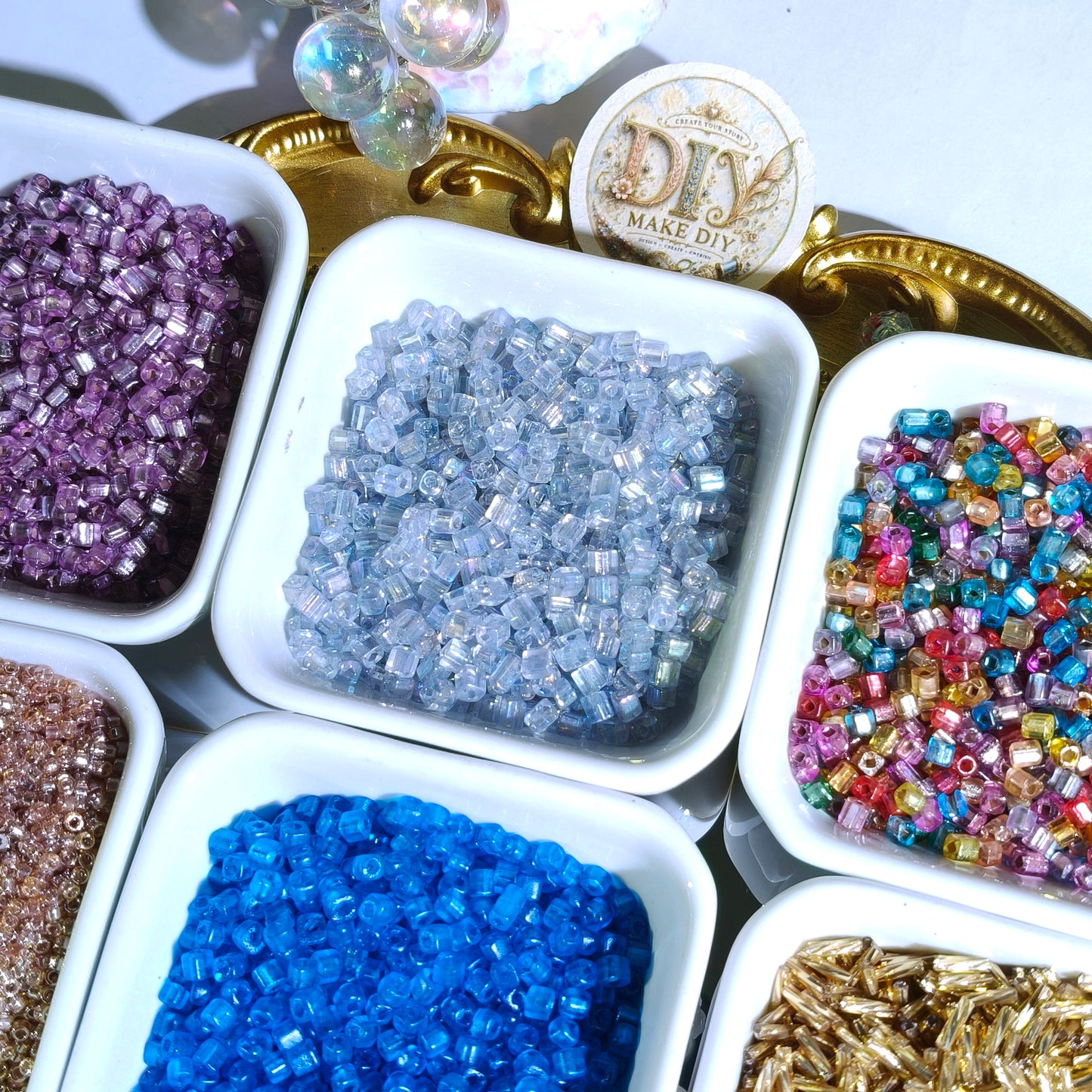 Seed Beads Lucky Bags-Open in Live