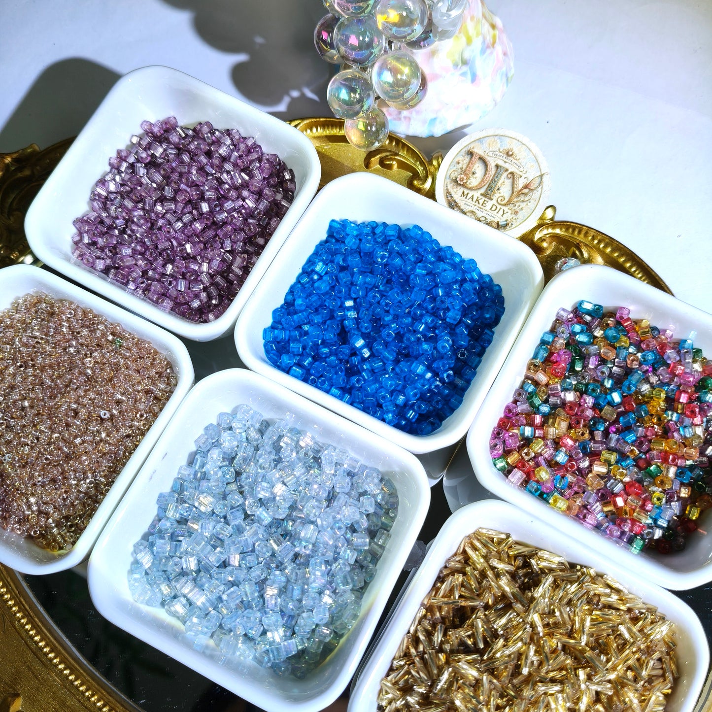 Seed Beads Lucky Bags-Open in Live