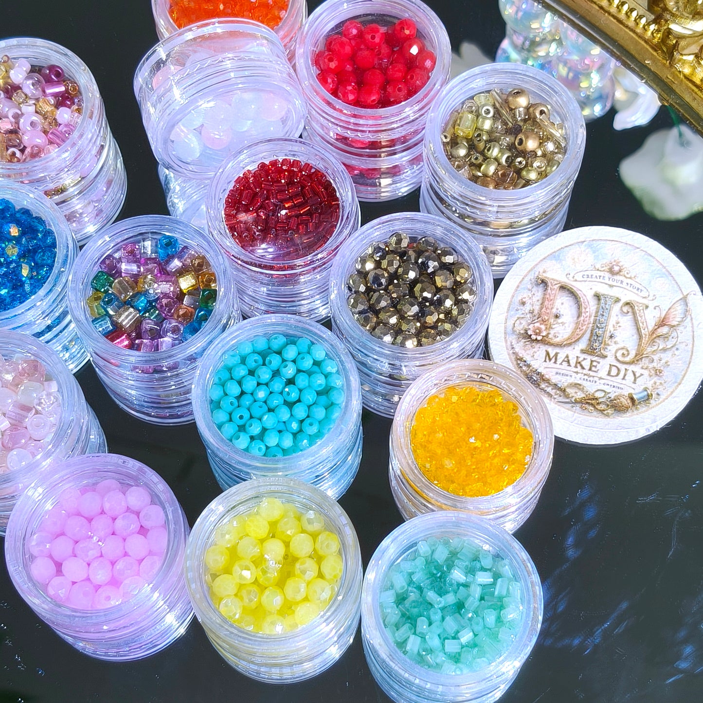 Seed Beads Lucky Bags-Open in Live