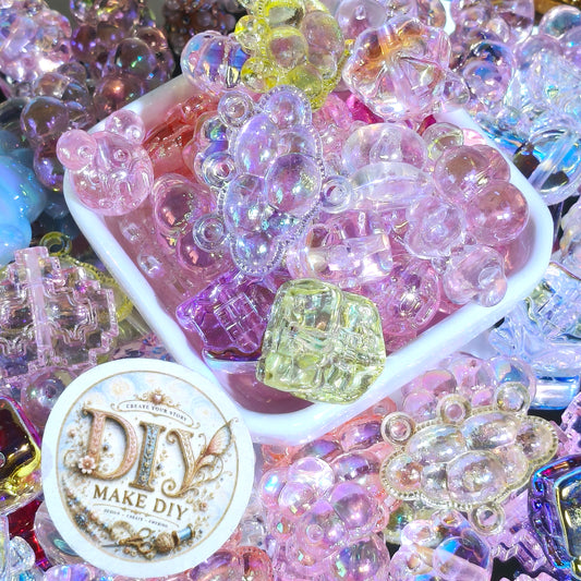 Acrylic Beads Lucky Bags - Open in Live - for Beaded Pen Chain DIY