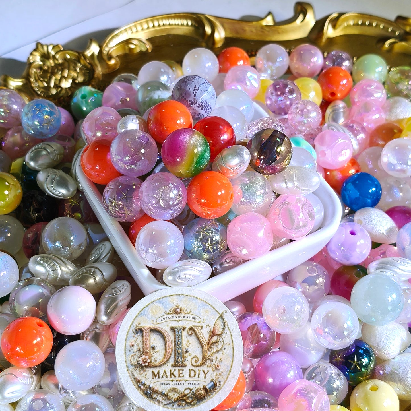 Acrylic Beads Lucky Bags - Open in Live - for Beaded Pen Chain DIY