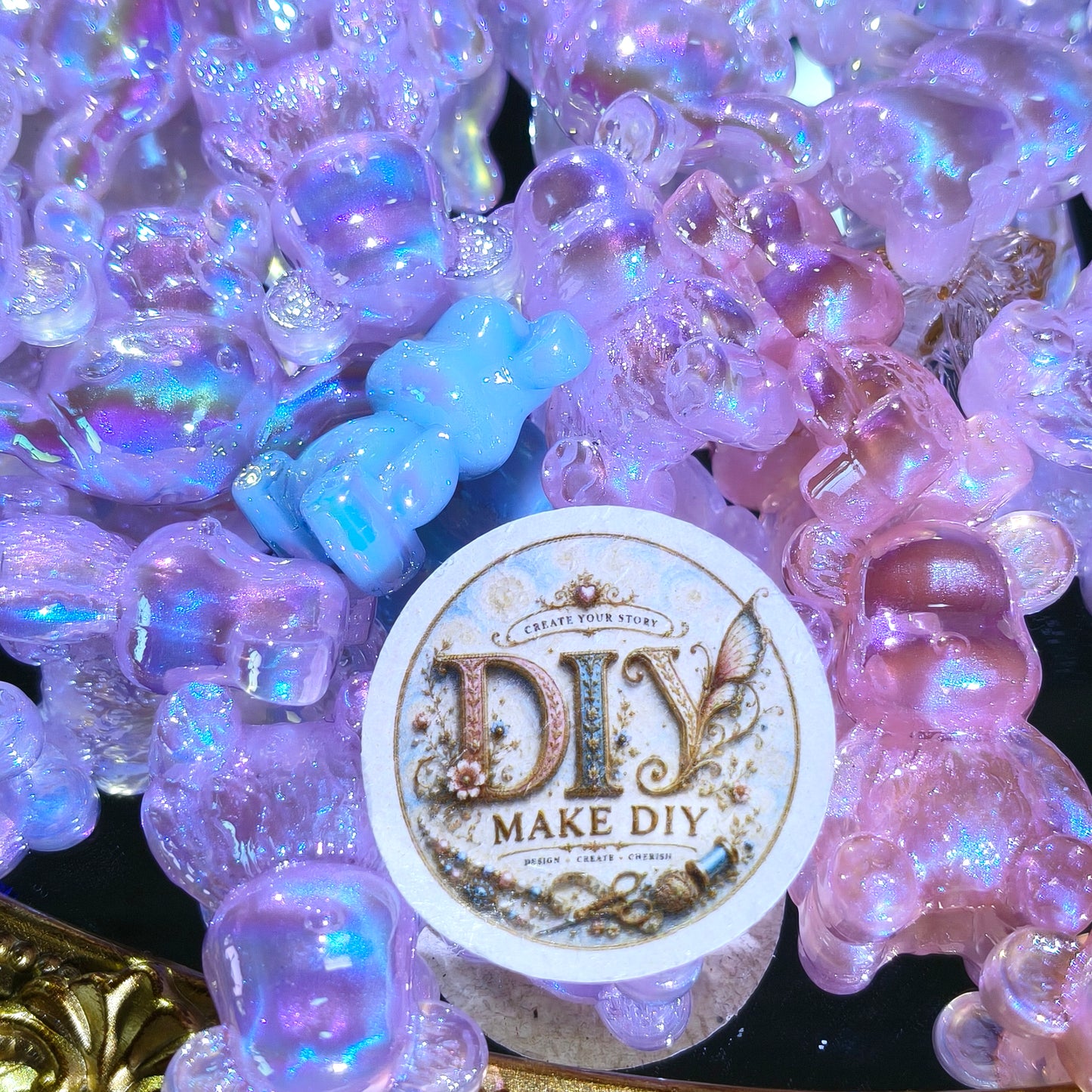 Acrylic Beads Lucky Bags - Open in Live - for Beaded Pen Chain DIY
