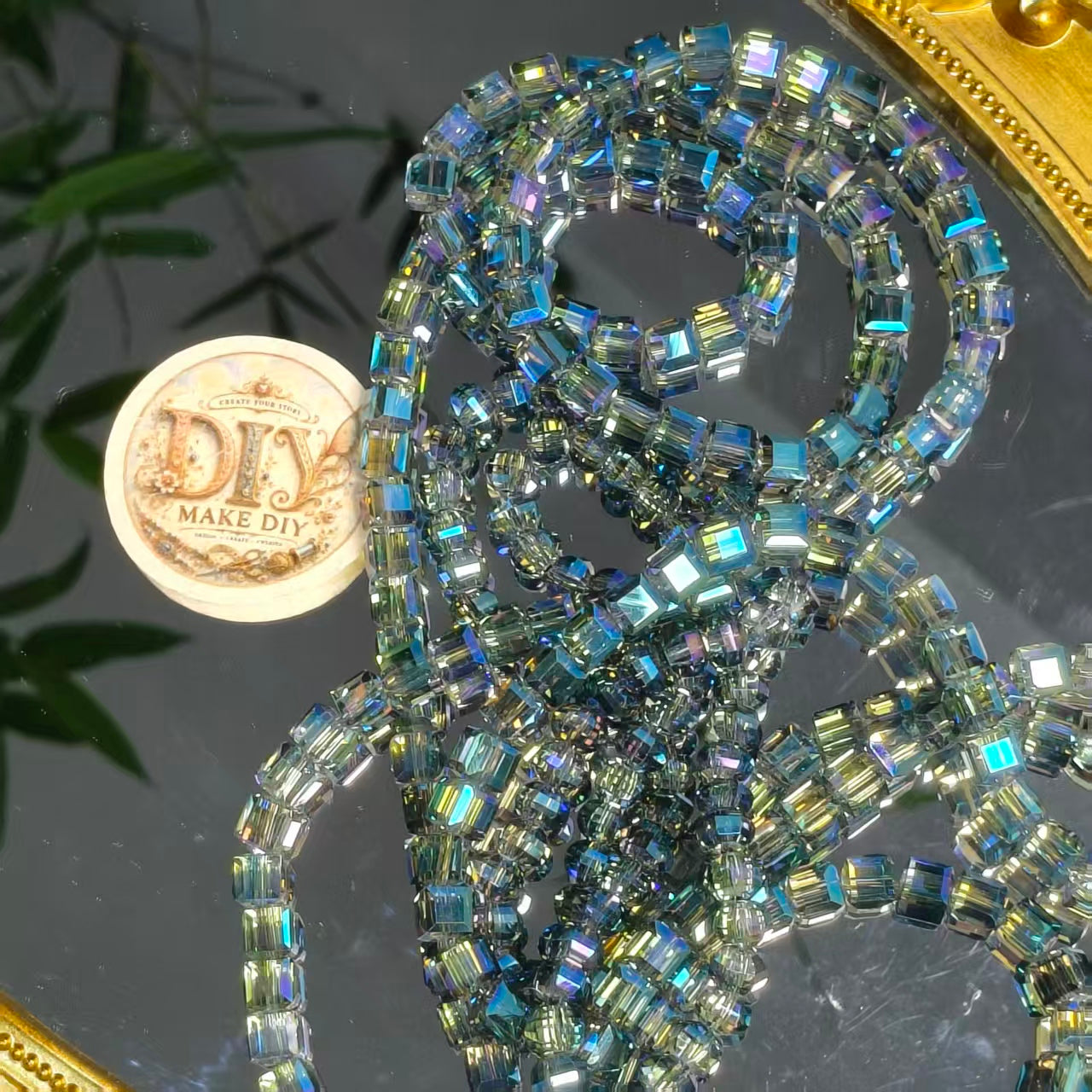 Bling Glass Crystal Beads Lucky Bags -- Open in Live