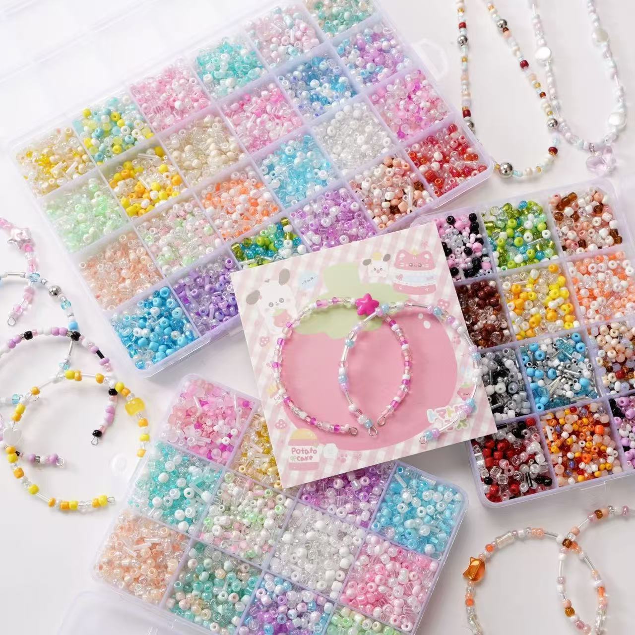 Seed Beads Lucky Bags-Open in Live