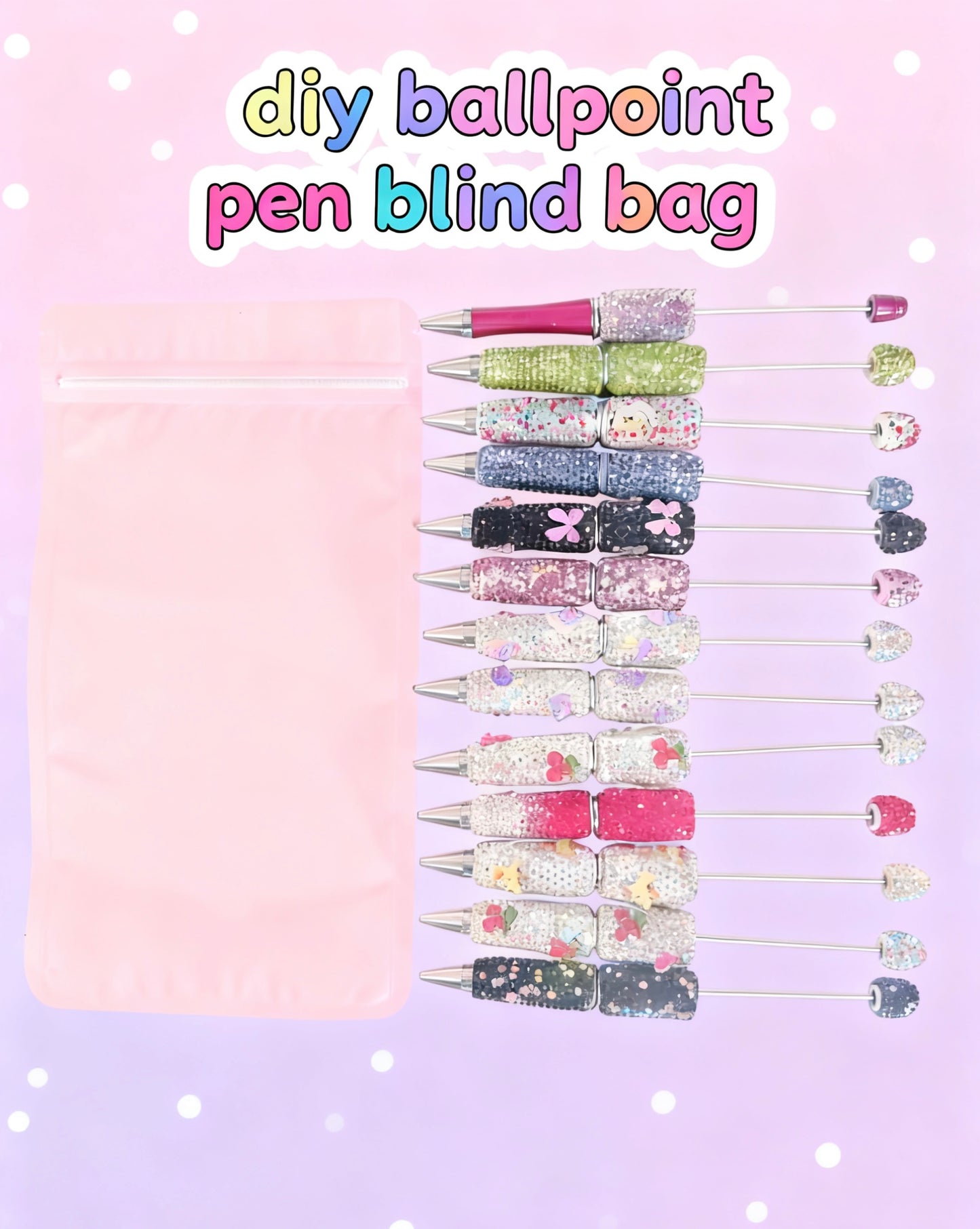 Ballpoint Pen Stringing Lucky Bags-Open In Live-for Beaded Pen Diy