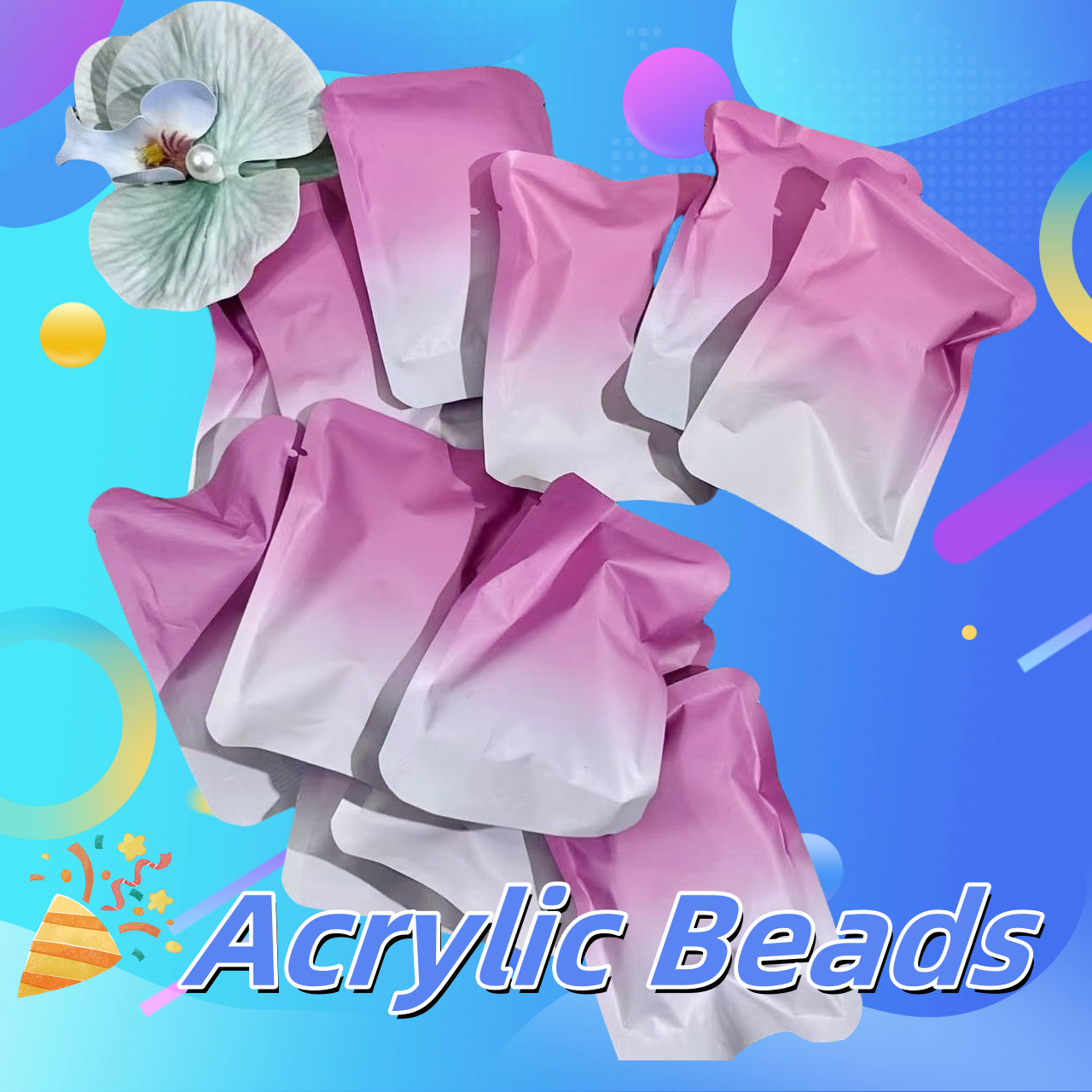 Acrylic Beads Lucky Bags - Open in Live - for Beaded Pen Chain DIY